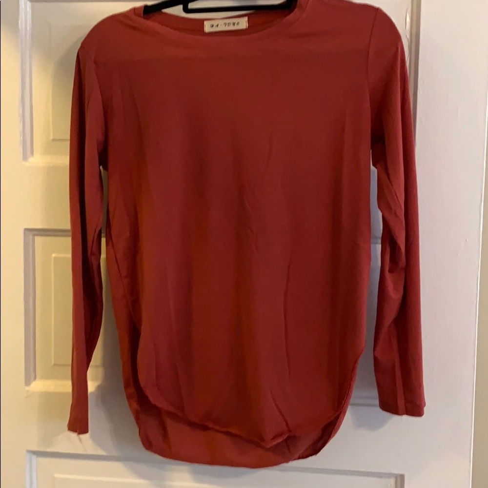 Long sleeved red tee. Worn once.